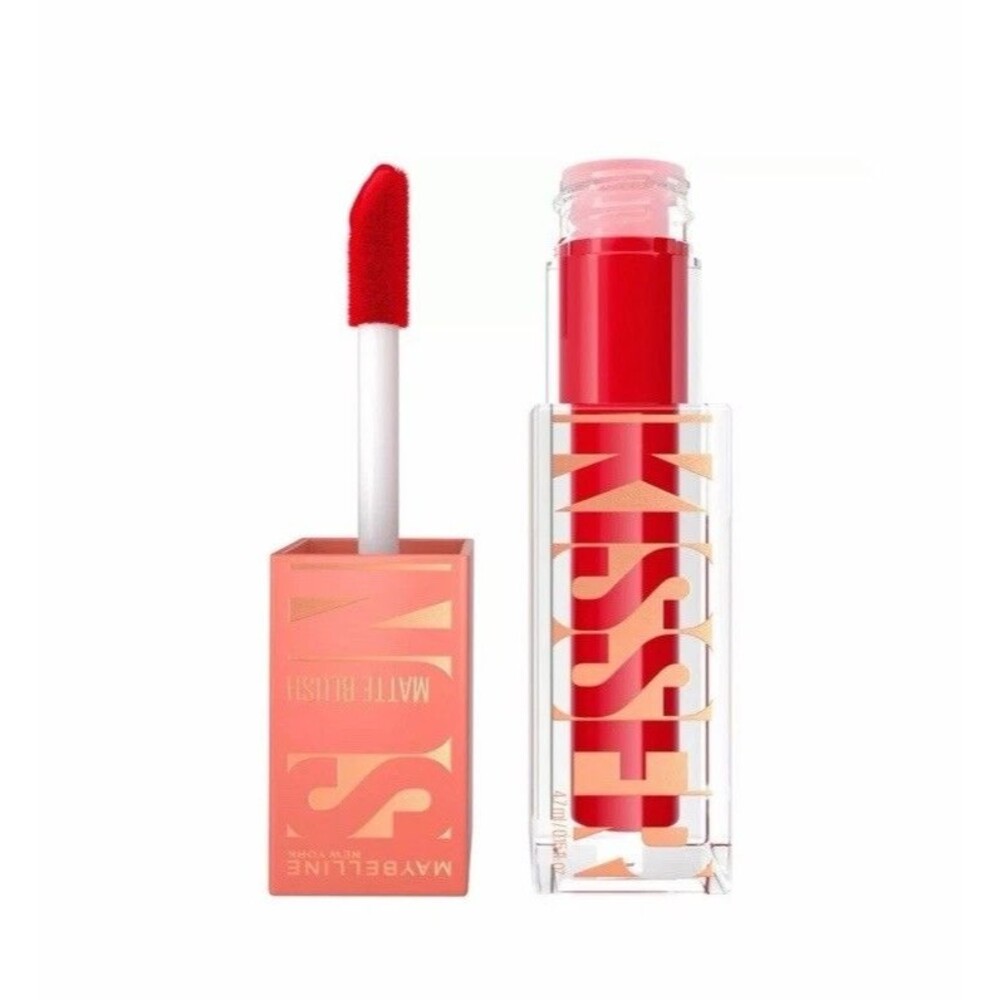Maybelline Sunkisser Multi-Use Hazy Matte Liquid Blush Spicy Red NEW